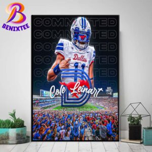 QB Cole Leinart Has Committed To Southern Methodist University Mustangs Home Decor Poster Canvas