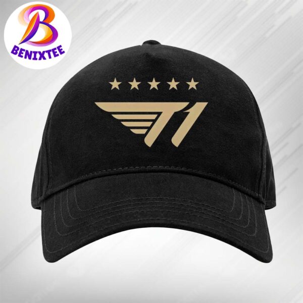 SKT T1 Become Five-Time Champions At Worlds 2024 Official Logo Classic Cap Snapback Hat