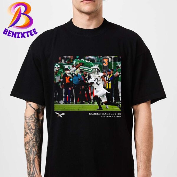 Saquon Barkley Philadelphia Eagles NFL Flash Features Week 9 On November 3 2024 Classic T-Shirt