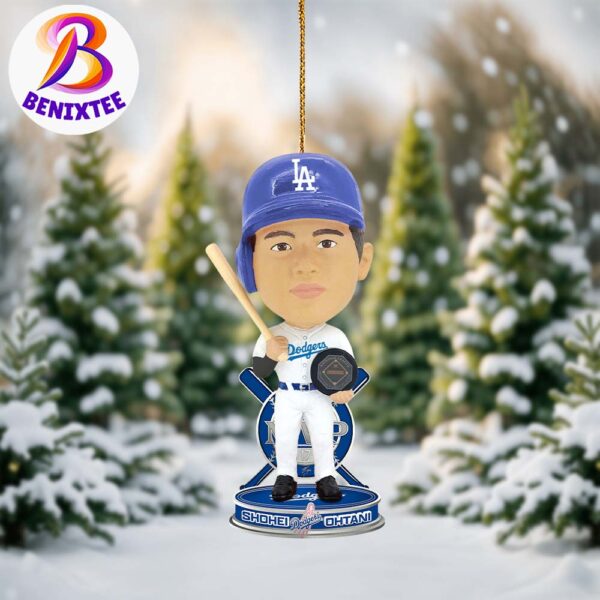 Shohei Ohtani Los Angeles Dodgers FOCO 2024 National League MVP Christmas Holiday Decorations Ornament