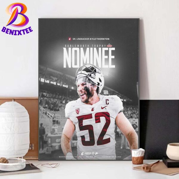 Sr Linebacker Kyle Thornton Has Been Announced As A Nominee For The Burlsworth Trophy Home Decor Poster Canvas