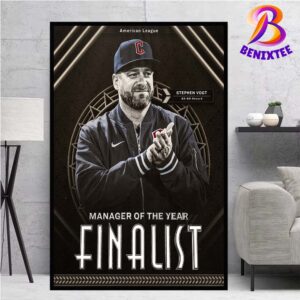 Stephen Vogt Has Been Named A Finalist For The 2024 American League Manager Of The Year Award Poster Canvas For Home Decor