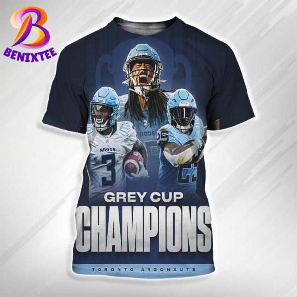 The Toronto Argonauts Are 2024 Grey Cup Champions All Over Print Shirt