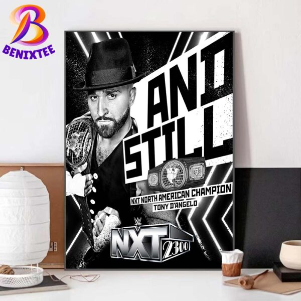 Tony D Angelo And Still North American Champion WWE NXT 2300 Home Decor Poster Canvas