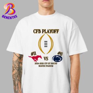 2024-2025 CFP 1st Round SMU Mustangs Vs Penn State Nittany Lions On December 21 2024 Classic T-Shirt