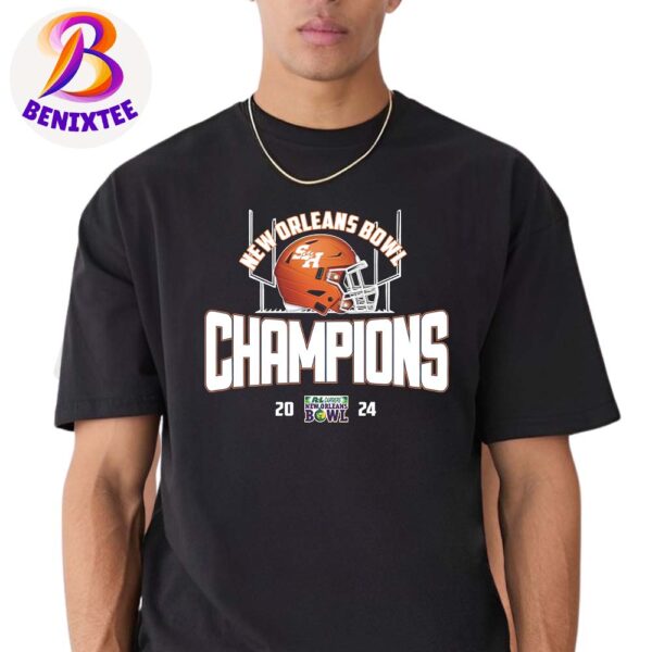 2024-25 NCAA College Football 2024 R L Carriers New Orleans Bowl Champions Sam Houston Bearkats Football Vintage T-Shirt