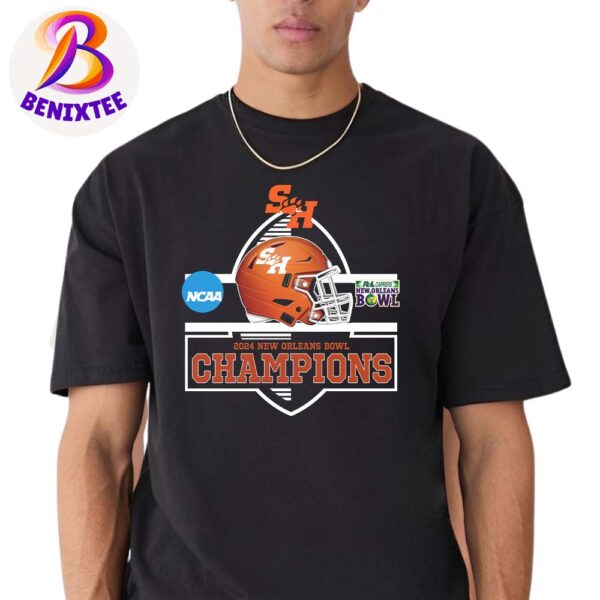 2024-25 NCAA College Football  Sam Houston Bearkats Football 2024 Champions R L Carriers New Orleans Bowl Classic T-Shirt