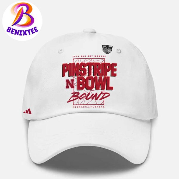 2024 Bad Boy Mowers Pinstripe Bowl Nebraska Cornhuskers x Adidas Pinstripe Bowl Bound NCAA College Football Bowl Hat Cap