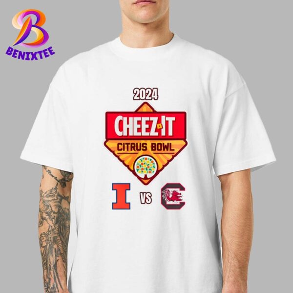 2024 Cheez-It Citrus Bowl South Carolina Gamecocks Vs Illinois Fighting Illini On December 31 2024 Unisex T-Shirt