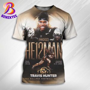 2024 Heisman Trophy Award Winner Is Travis Hunter He12man All Over Print Shirt