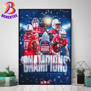 2024 IS4S Salute to Veterans Bowl Champions Named Is South Alabama Jaguars Football Home Decor Poster Canvas