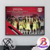 2024 MLS Western Conference Champions Is LA Galaxy Home Decor Poster Canvas