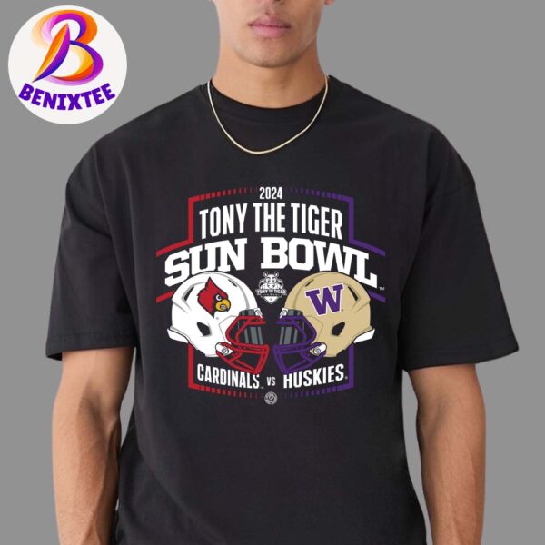 2024 Tony the Tiger Sun Bowl Louisville Cardinals Vs Washington Huskies Matchup On December 31 2024 Unisex T-Shirt