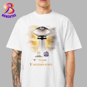 2025 Chick-fil-A Peach Bowl Game Matchup Texas Longhorns Vs Arizona State Sun Devils On January 1 2025 Classic T-Shirt