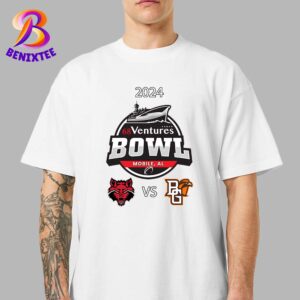 68 Ventures Bowl NCAA Arkansas State Red Wolves Football Vs Bowling Green Falcons Football On December 26th 2024 Unisex T-Shirt