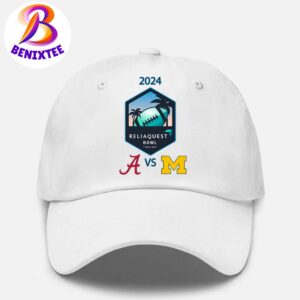 Alabama Crimson Tide Vs Michigan Wolverines Reliaquest Bowl 2024 Matchup In Tampa Florida On December 31 2024 Hat Cap