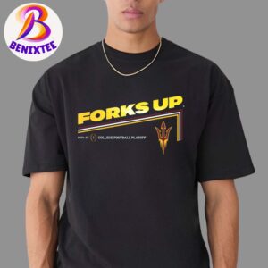 Arizona State Sun Devils Forks Up 2024-25 College Football Playoff Vintage T-Shirt