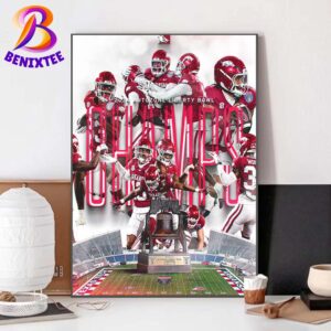 Arkansas Razorbacks Football Champions 2024 AutoZone Liberty Bowl NCAA College Football Home Decor Poster Canvas