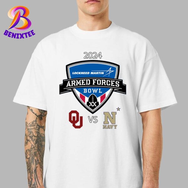 Armed Forces Bowl Matchup Oklahoma Sooners Football Vs Navy Midshipmen Football On December 27th 2024 Unisex T-Shirt