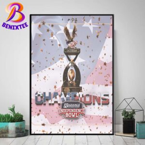 Army Black Knights Champions 2024 Radiance Technologies Independence Bowl NCAA College Football Home Decor Poster Canvas