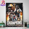 Congrats Army West Point Black Knights American Athletic Conference Football Champions 2024 Home Decor Poster Canvas