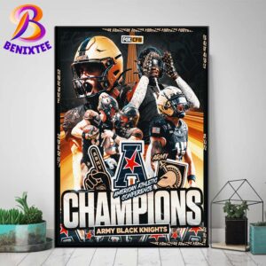 Army West Point Black Knights Takes Down Tulane And Wins Its First-Ever Conference Championship 2024 Home Decor Poster Canvas