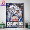 UConn Huskies Football 2024 Fenway Bowl Champions NCAA College Football Home Decor Poster Canvas