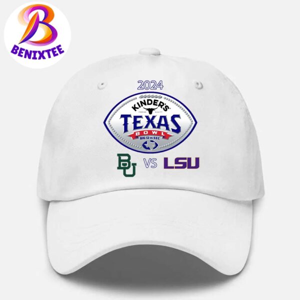 Baylor Bears Football Vs LSU Tigers Football Kinders Texas Bowl Matchup On December 31 2024 Hat Cap