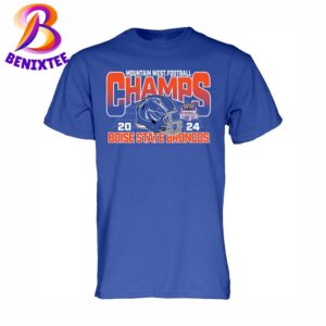 Boise State Broncos 2024 Mountain West Conference Football Champions Unisex T-Shirt