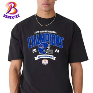 Boise State Broncos Football Champions 2024 Vrbo Fiesta Bowl NCAA College Football Unisex T-Shirt