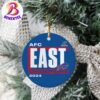 Buffalo Bills Nike 2024 AFC East Division Champions Locker Room Trophy Collection Xmas Gift Christmas Holiday Ornament