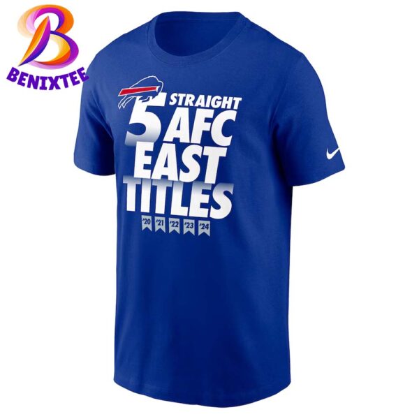 Buffalo Bills Nike Five-Straight AFC East Division Champions Our Time Is Now Classic T-Shirt