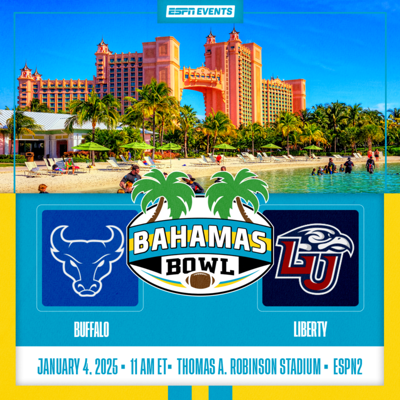 Buffalo Bulls vs. Liberty Flames Clash for Glory at the 2025 Bahamas Bowl on January 4th!