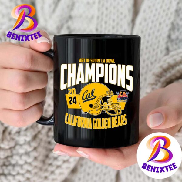 California Golden Bears Football Champions 2024 Art Of Sport LA Bowl Hosted NCAA College Football Bowl Games By Gronk Ceramic Mug