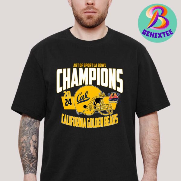 California Golden Bears Football Champions 2024 Art Of Sport LA Bowl Hosted NCAA College Football Bowl Games By Gronk Unisex T-Shirt