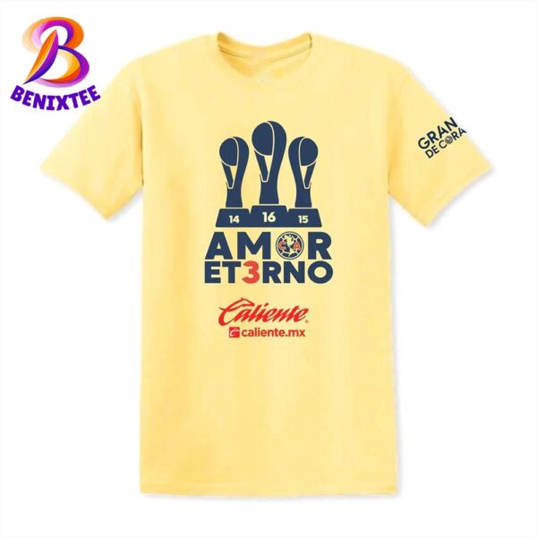 Club America Amoret3rno Grandes De Corazon Es Campeon Del Apertura 2024 Unisex T-Shirt