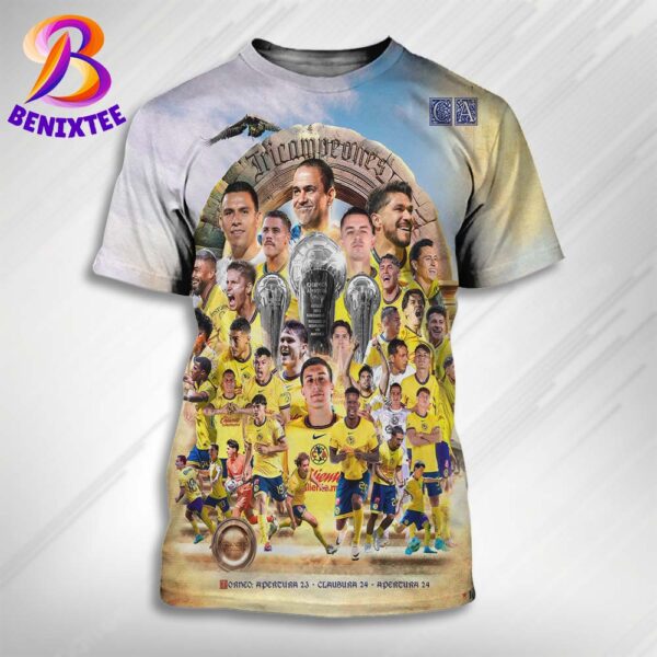 Club America Es Campeon Del Apertura 2024 El Club Grande Y Tricampeones All Over Print Shirt