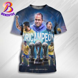 Club America Historico Tricampeon Del Futbol Mexicano 2024 All Over Print Shirt