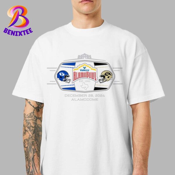 Colorado Buffaloes Football Vs BYU Cougars Football 2024 Valero Alamo Bowl In Alamodome On December 28 2024 Unisex T-Shirt