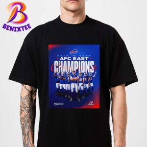 Congrats Buffalo Bills Are AFC East Division Champions 2024 For The Fifth Straight Time NFL Playoffs T-Shirt