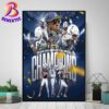 2024 Cricket Celebration Bowl Champions Jackson State Tigers Football HBCU National Champions Home Decor Poster Canvas