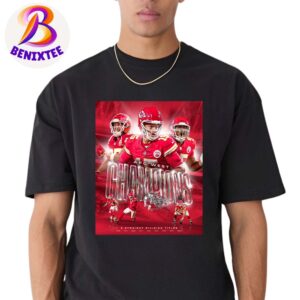 Congrats Kansas City Chiefs 9 Straight Division Titles Back-To-Back AFC West Champions 2024 Unisex T-Shirt