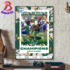 South Florida Bulls Football Are 2024 Hawaii Bowl Champions Home Decor Poster Canvas