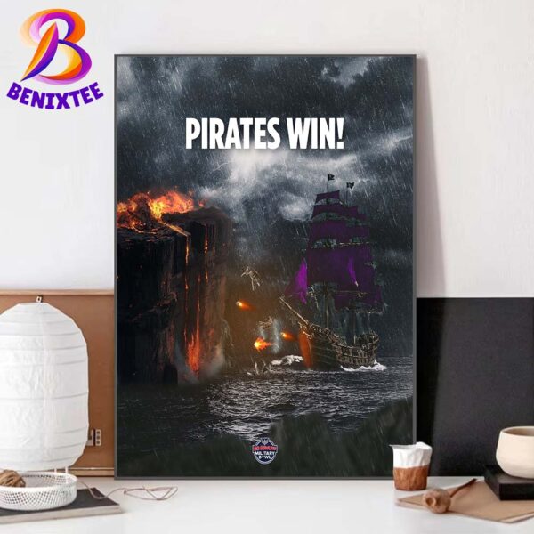 East Carolina Pirates Football Champions 2024 Go Bowling Military Bowl NCAA College Football Home Decor Poster Canvas