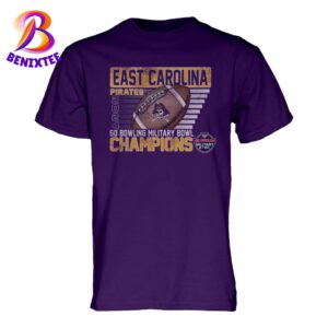 East Carolina Pirates Football Champions 2024 Go Bowling Military Bowl NCAA College Football Unisex T-Shirt