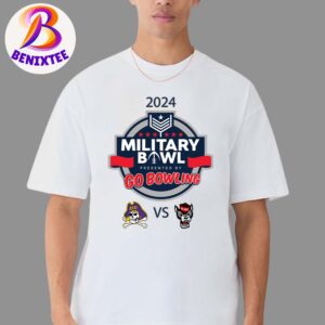 East Carolina Pirates Football Vs NC State Wolfpack Football Matchup Go Bowling Military Bowl On December 28 2024 Unisex T-Shirt