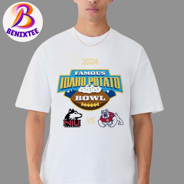 Famous Idaho Potato Bowl Matchup Northern Illinois Huskies Football Vs Fresno State Bulldogs Football On December 23 2024 T-Shirt