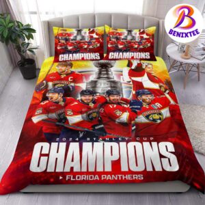 Florida Panthers 2024 Stanley Cup Champions NHL Bedding Set