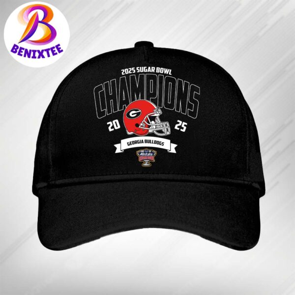 Georgia Bulldogs Football Champions 2025 Allstate Sugar Bowl NCAA College Football Hat Cap