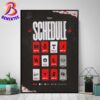 Florida Gators Football 2025 Season Schedule NCAA College Football Home Decor Poster Canvas